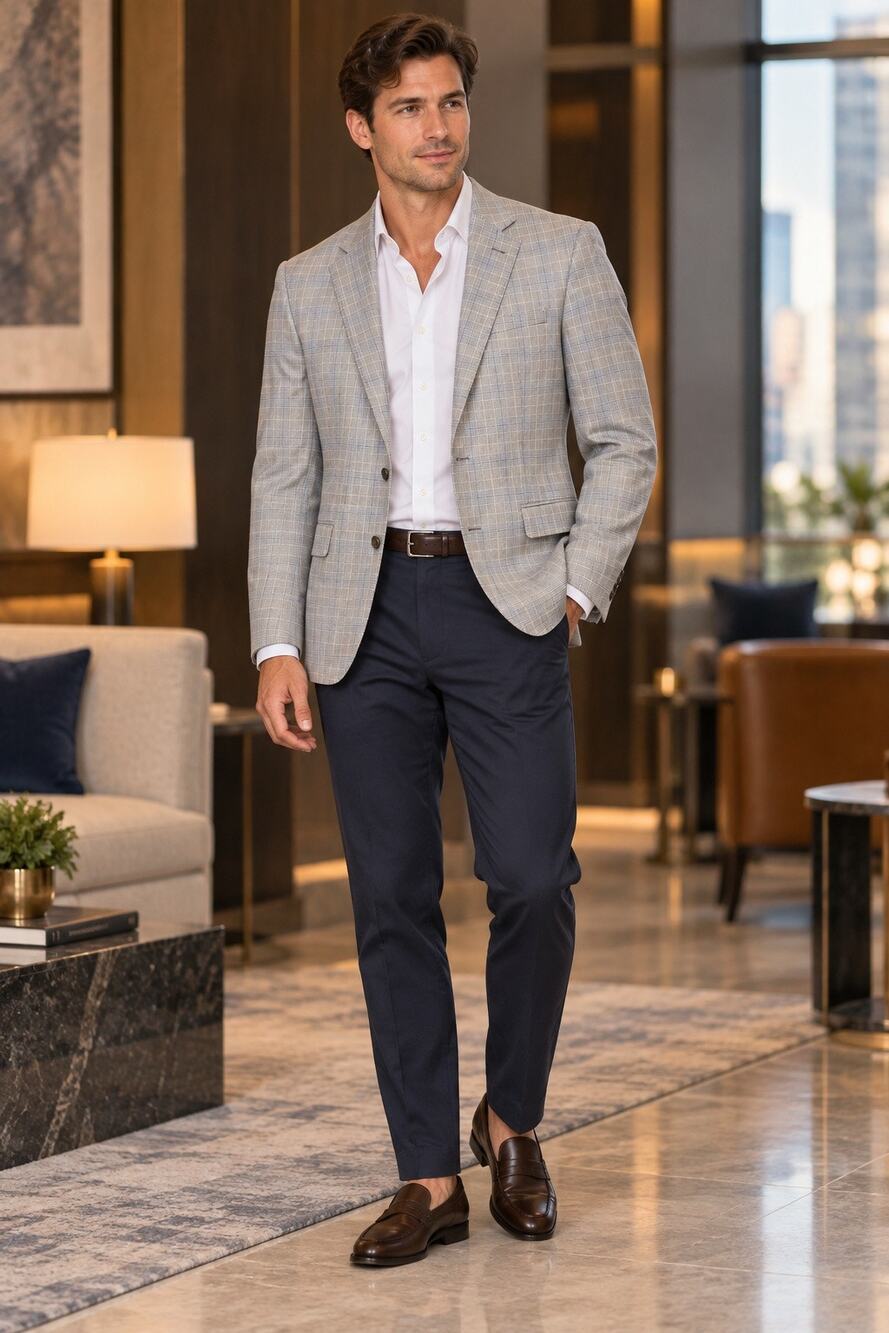 Brooks Brothers Explorer Classic Plaid Sport Coat Blazer Gray 36 Short NWT